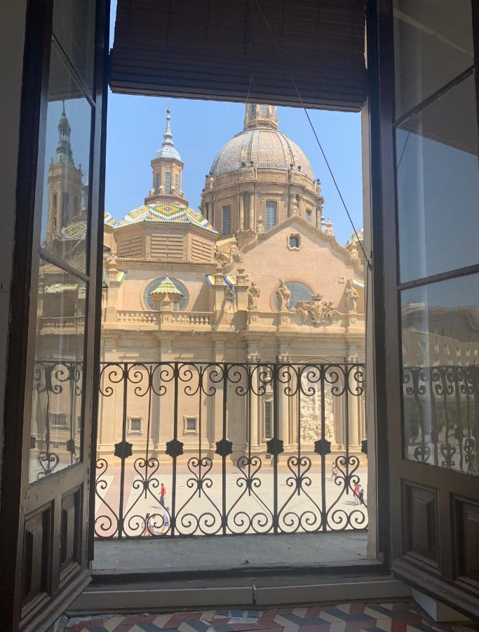 萨拉戈萨Vtz El Balcon A La Basilica V - Vistas Inmejorables A La Basilica Del Pilar!公寓 外观 照片